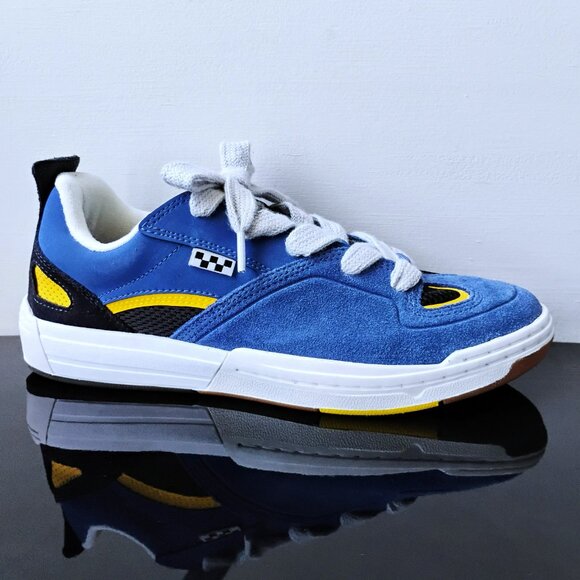 Vans Men's Skate Mixxa Sneaker in Richness & Grounded Contrast Color Navy/Grey - Picture 1 of 14